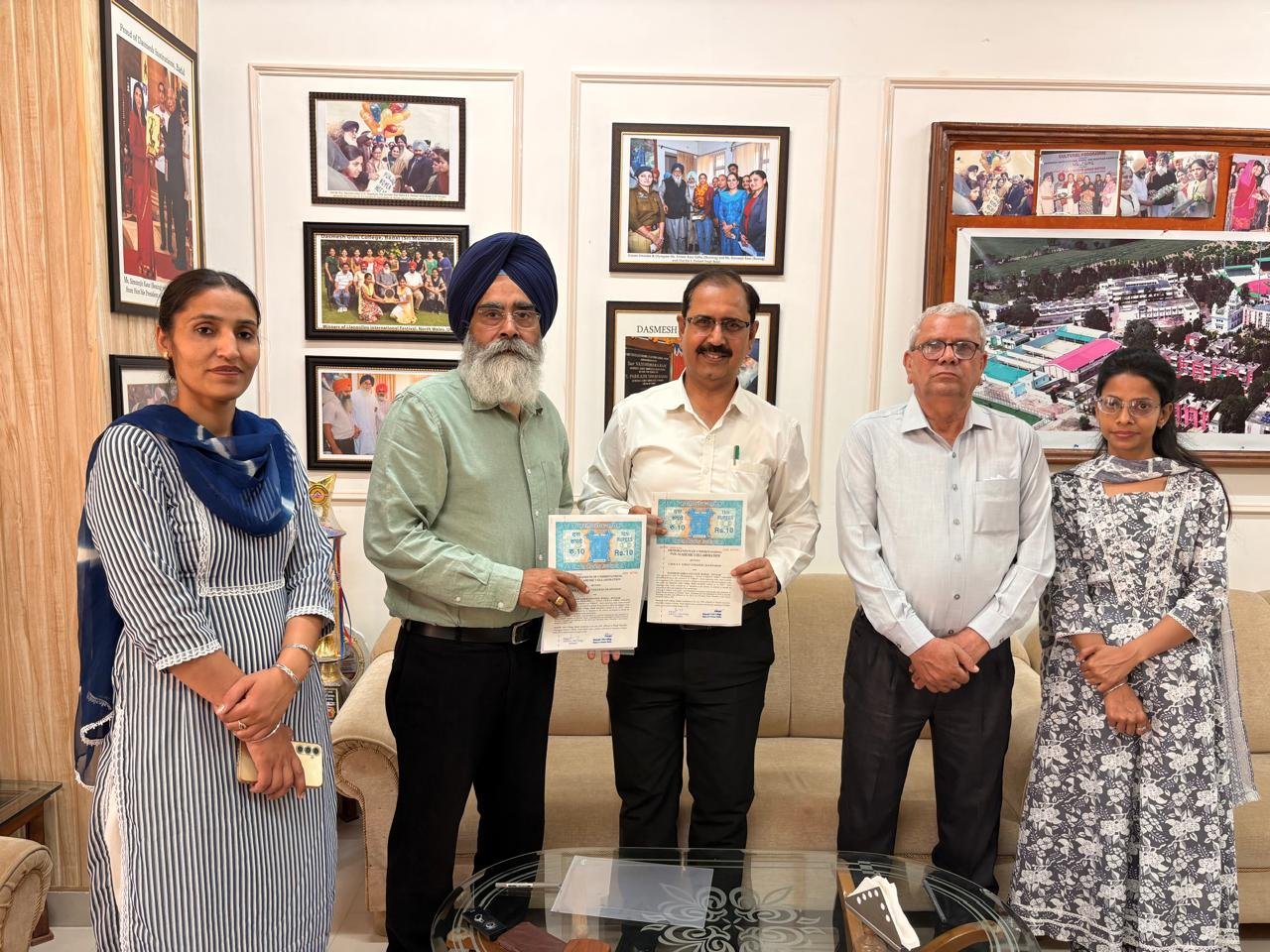 शैक्षणिक सहयोग के लिए सीआरडीएवी गर्ल्स कॉलेज, ऐलनाबाद और दशमेश गर्ल्स कॉलेज बादल पंजाब के बीच समझौता ज्ञापन